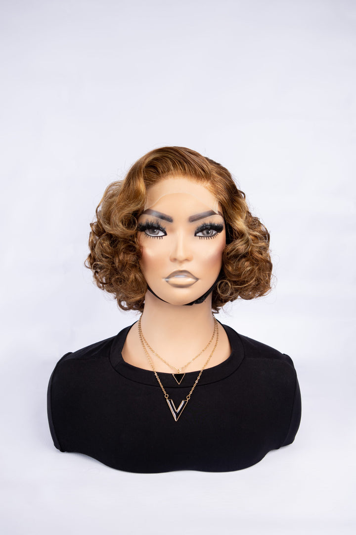 10-14" Vogue Double Drawn Bob Wig- 4x4 Lace Closure| Various Colours 