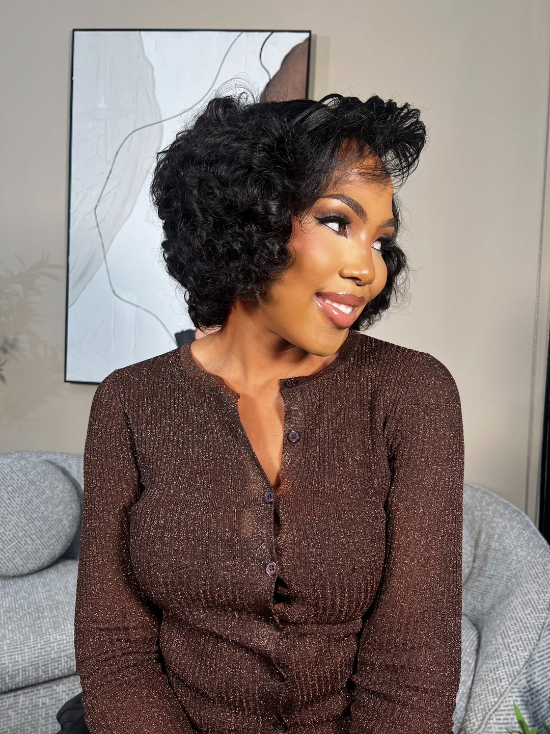 10-14" Vogue Double Drawn Bob Wig- 4x4 Lace Closure| Black 