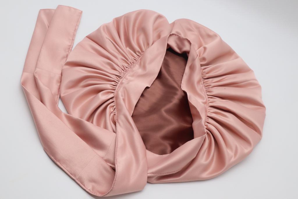 Satin Bonnet With Belt