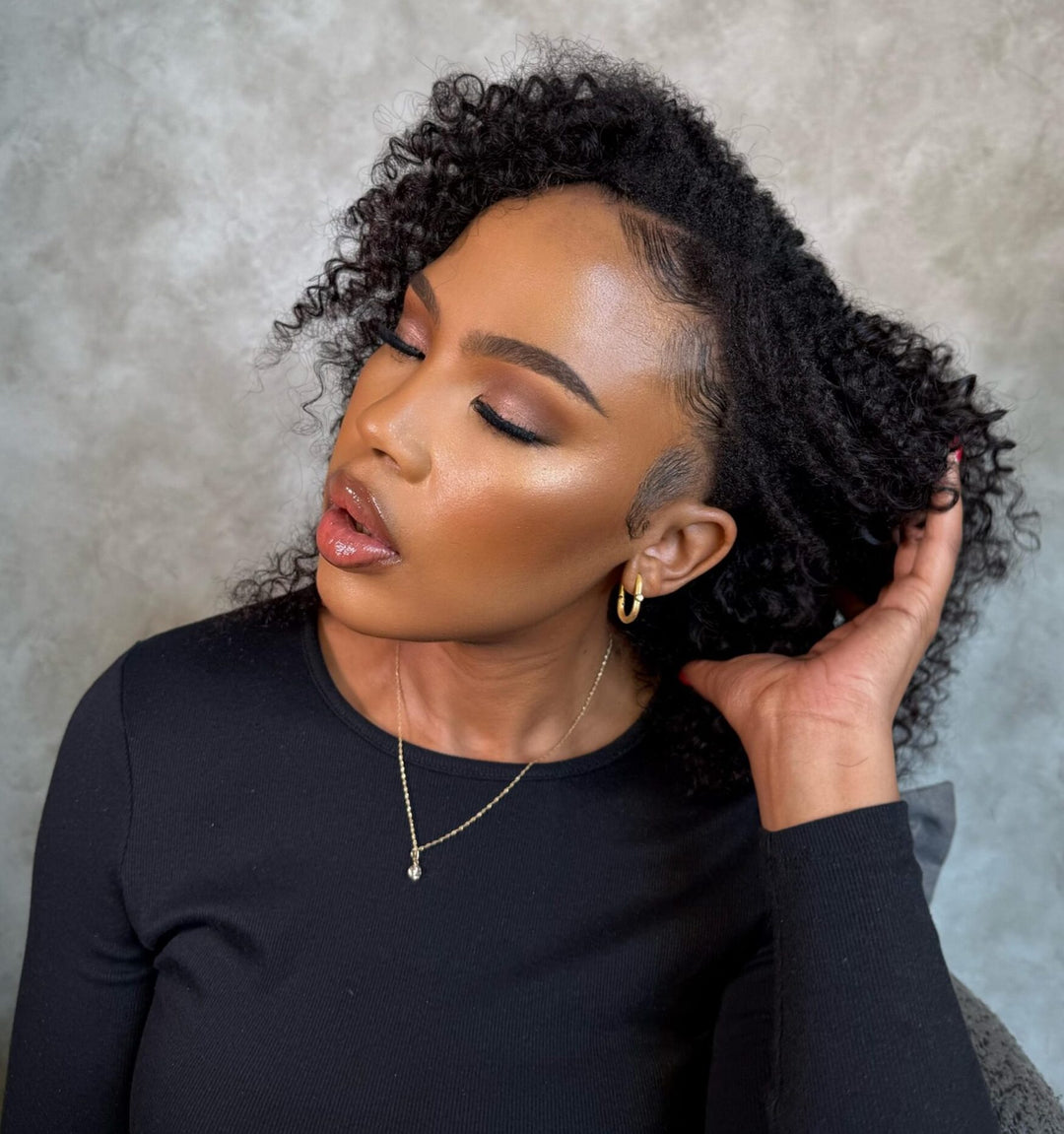 14" Jerry Curl U-Part Wig
