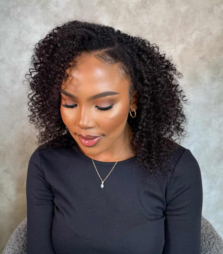 14" Jerry Curl U-Part Wig