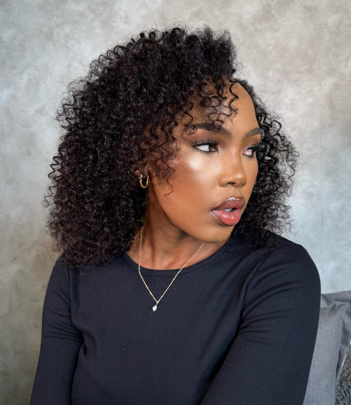 14" Jerry Curl U-Part Wig