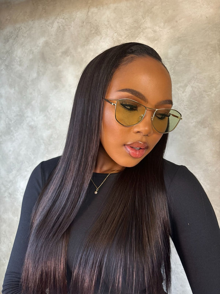 10-16" Straight Peruvian U-Part Bob Wig