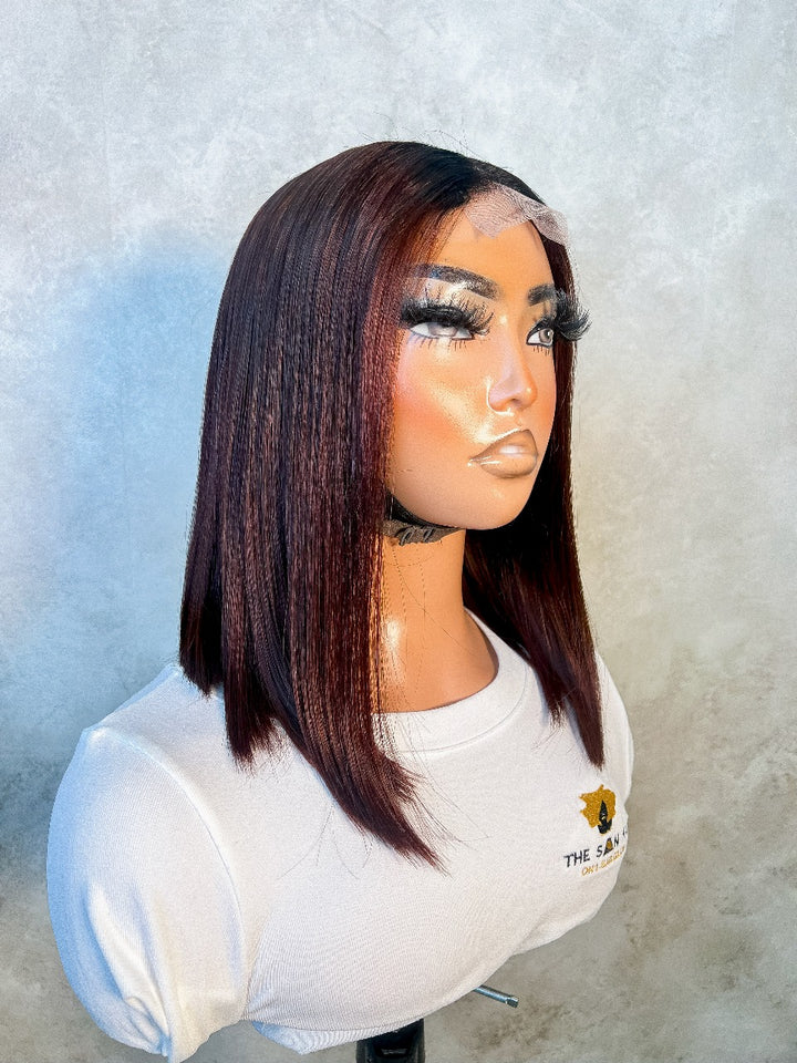 8-14" Kim K Double-Drawn Bob Wig- 2x6 Closure | Various Colours