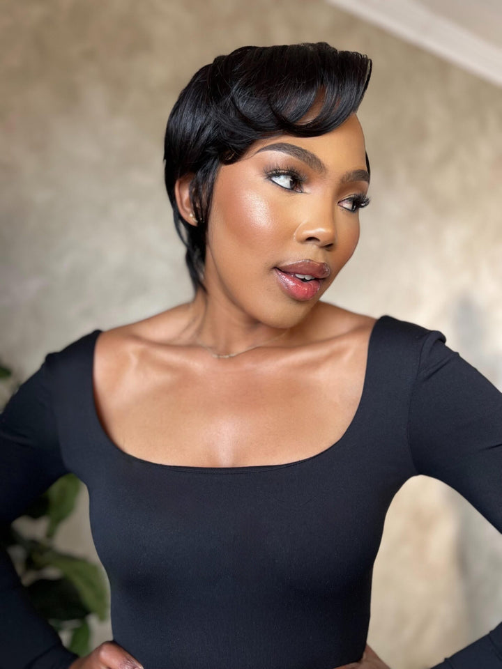 Straight Pixie Wig- 4x4 Lace Closure