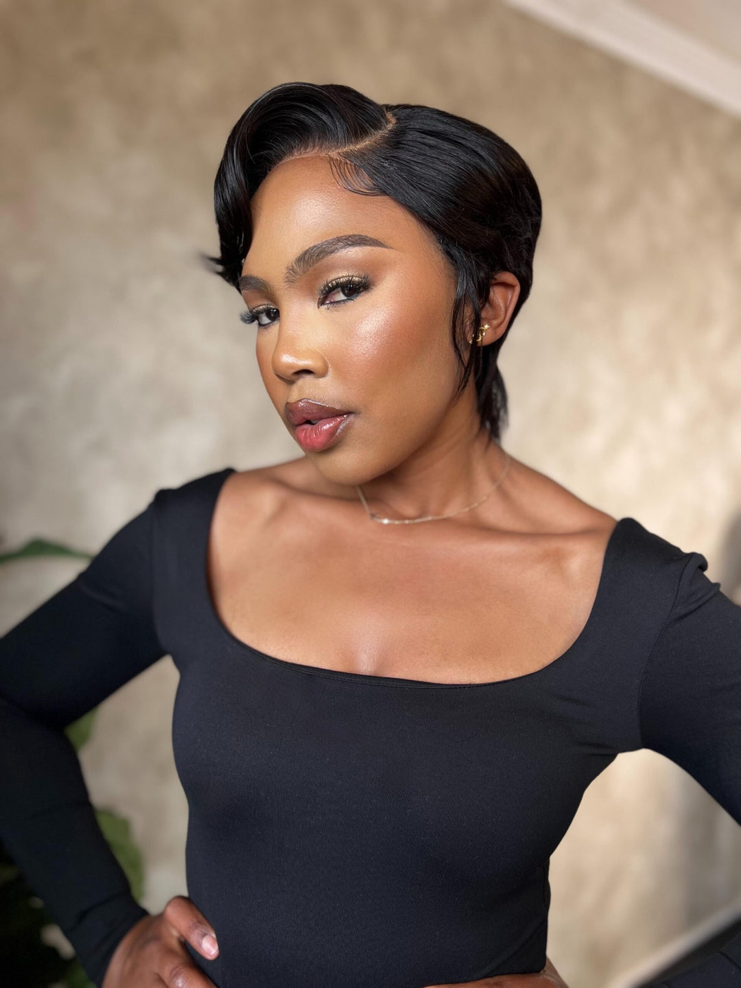 Straight Pixie Wig- 4x4 Lace Closure
