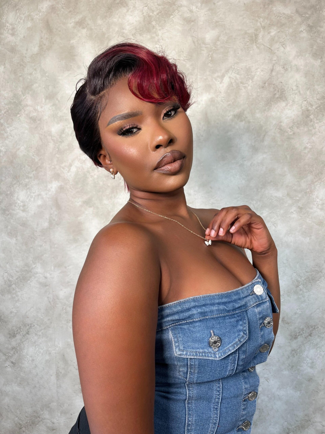Lady Megan Burgundy Wig-