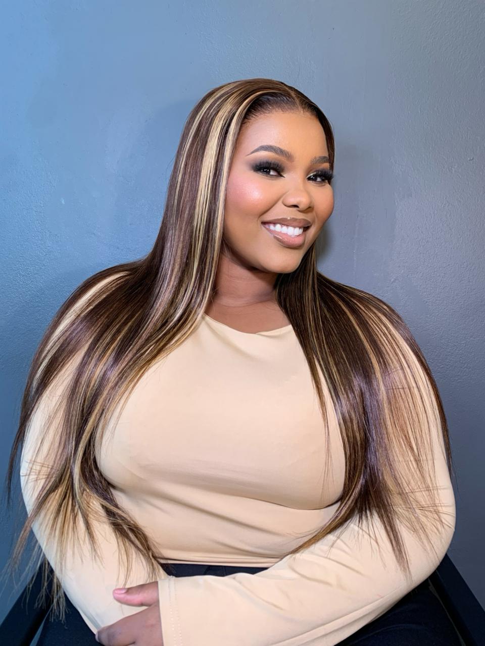 16-32" Straight Peruvian Frontal Wig- 13x4 Lace Front| Various Colours 