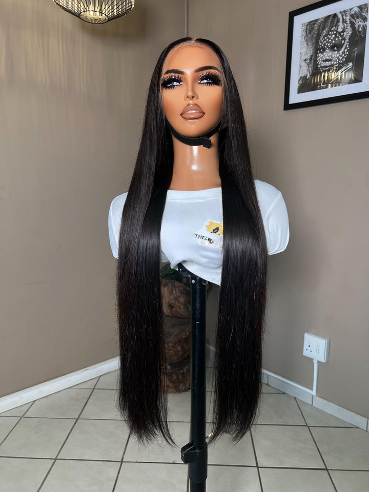 20-28" Straight Vietnamese Wig- 13x4 HD Lace Front| Black