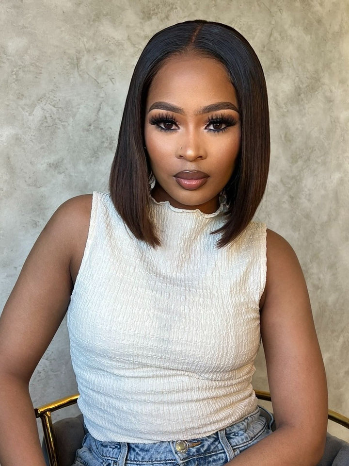 10-16" Straight Peruvian Bob Wig- 13x4 Lace Front| Various Colours