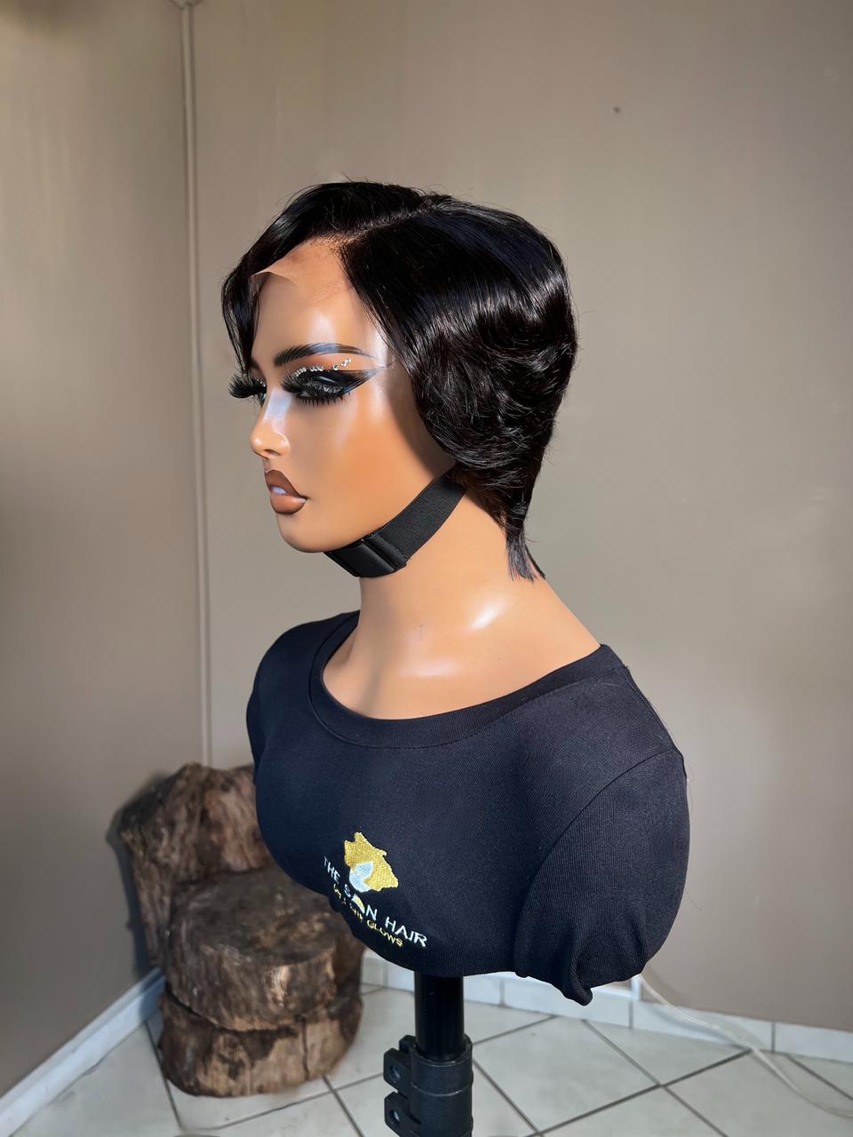 Straight Pixie Wig- 4x4 Lace Closure