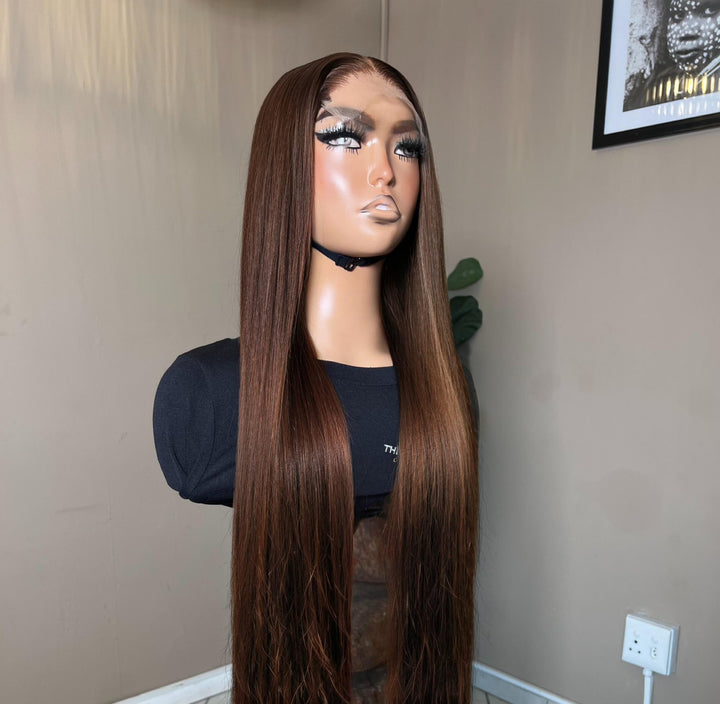 20-28" Straight Vietnamese Wig- 5x5 HD Lace Closure| Various Colours 