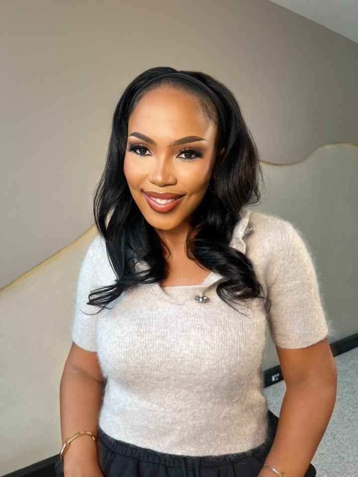 18" Straight Peruvian Headband Wig