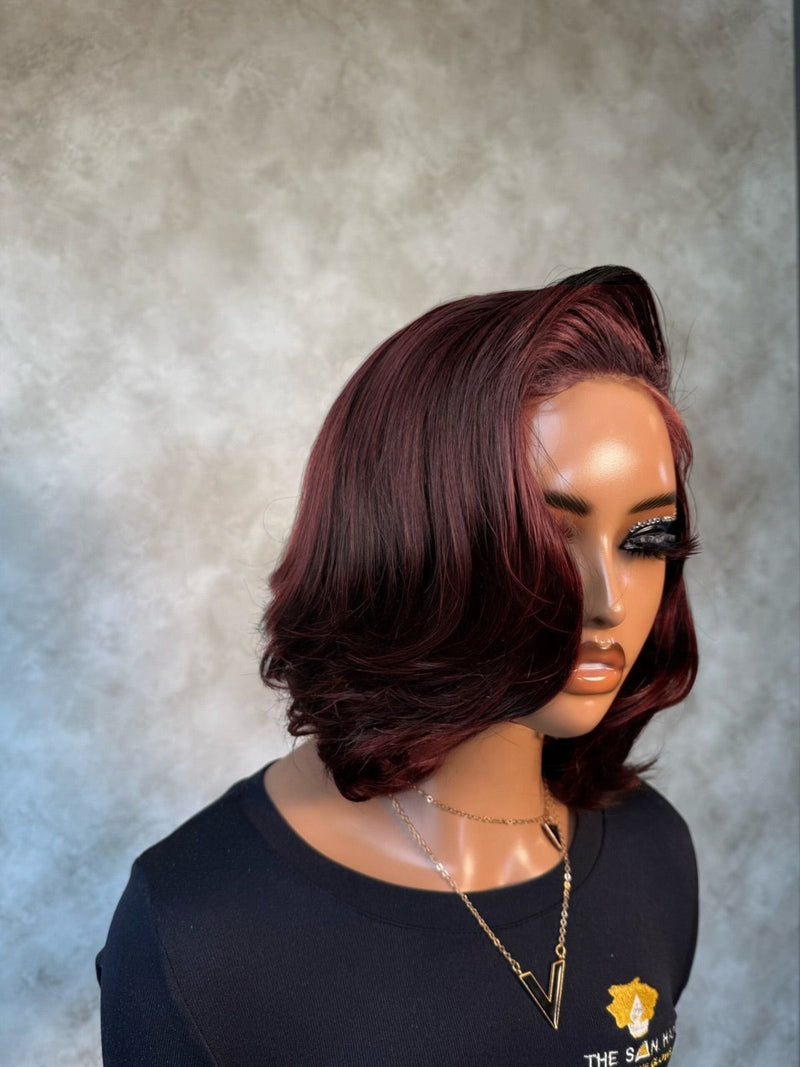 12" Double Drawn Wig- 5x5 HD Lace Closure| Gail Styled| Various Colours