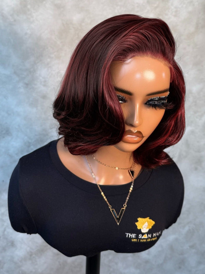 12" Double Drawn Wig- 5x5 HD Lace Closure| Gail Styled| Various Colours
