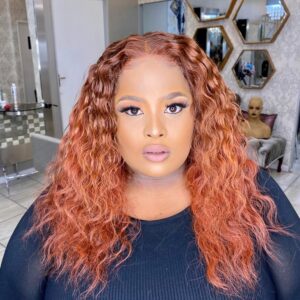 Straight Peruvian Burnt Orange Wig (4×4)