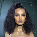 Italian Curl Double Drawn (13x4) Bob curly Wig is a full lace frontal and lasts a lifetime.