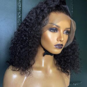 Italian Curl Double Drawn Bob Wig (13×4)