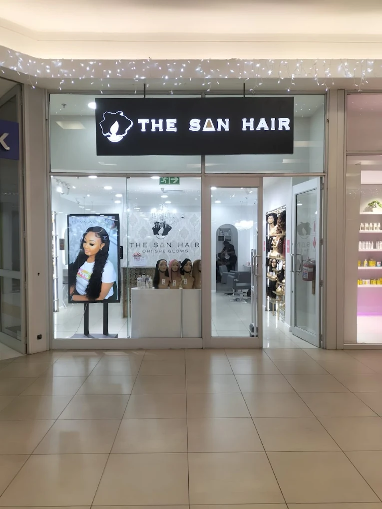 Bob wigs and pondo ponytail installations at The San Hair Clearwater Mall – premium human hair wigs in Roodepoort