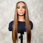 Straight Peruvian Wig (4×4) ( With Colour)