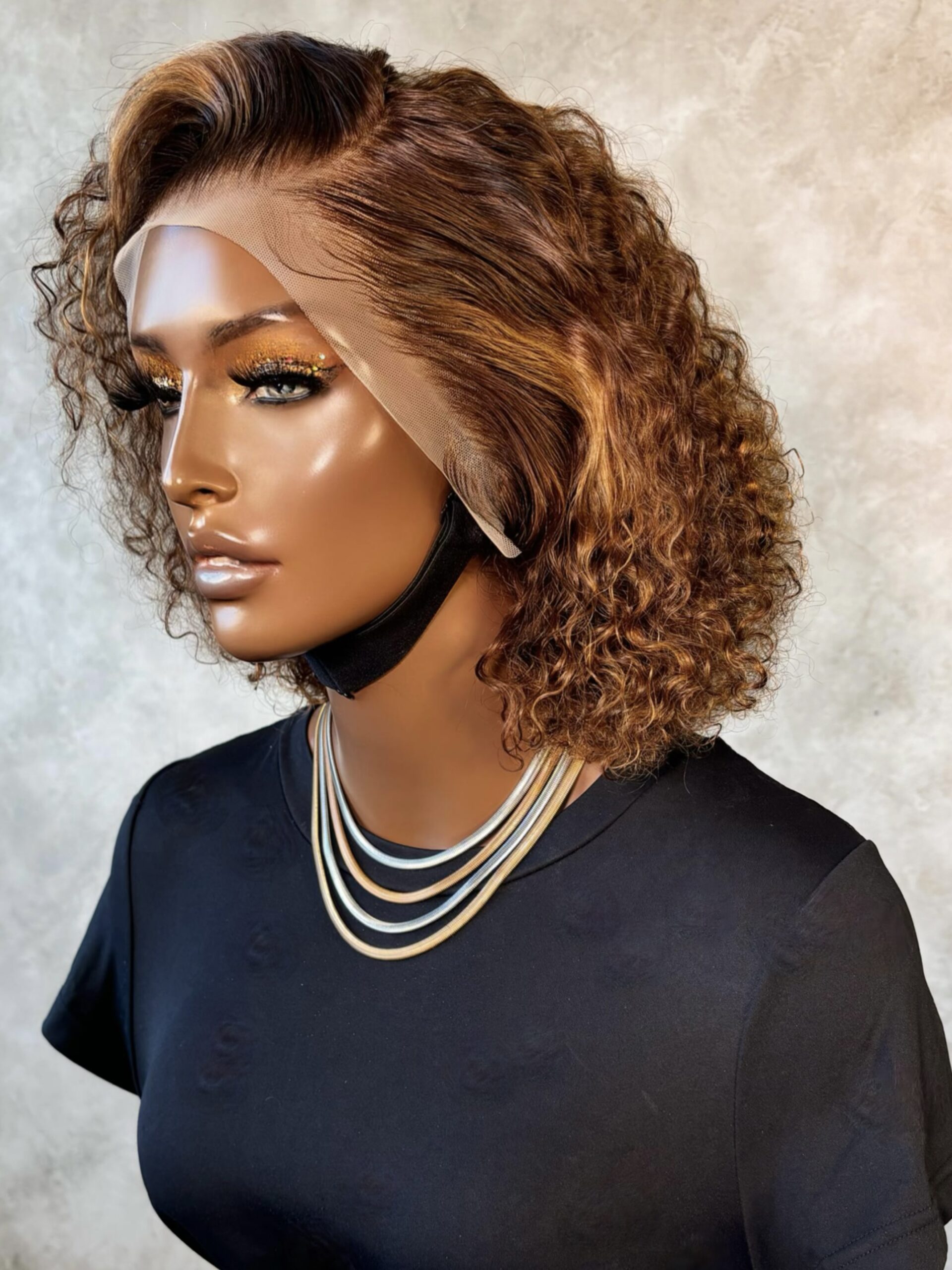 Romance Double Drawn Bob Wig (13x4) (with Color) - Image 2