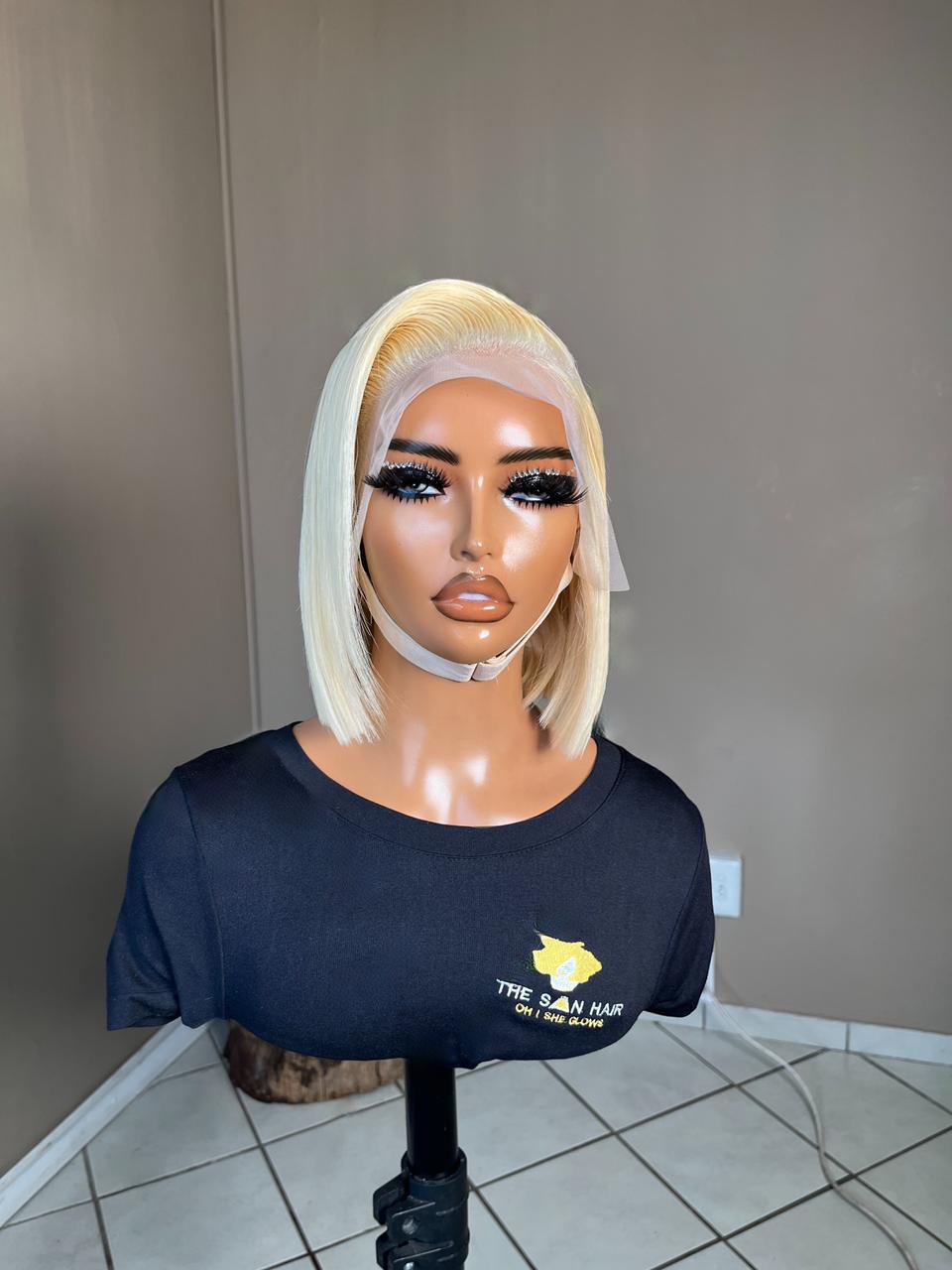 Straight Peruvian Beach Blonde Bob (13x4)