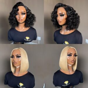 Vogue Wig (4×4) + Kim K DD Bob (2×6) Wig (Beach Blonde)